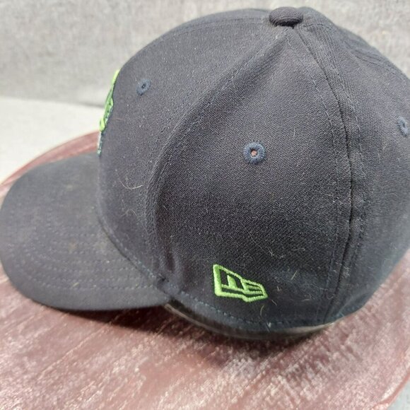 Gwinnett Stripers New Era Baseball Cap Black Adjustable Hat W/ Green Fish - Picture 4 of 11